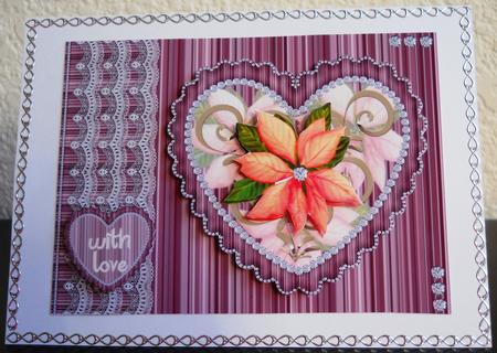 Christmas Love Poinsettia - for Other Occasions Too by Yvonne Middleton