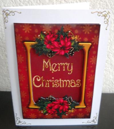 Poinsettia Toppers - Merry Christmas & Blank by Yvonne Middleton