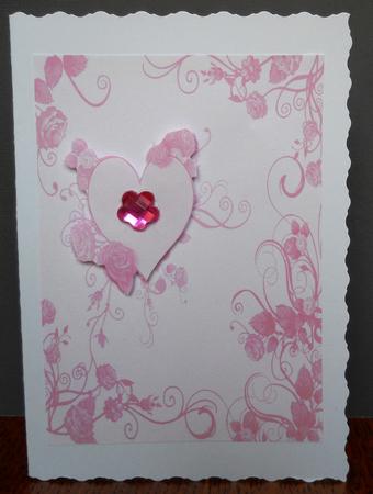 Love Hearts and Roses Paper by Yvonne Middleton