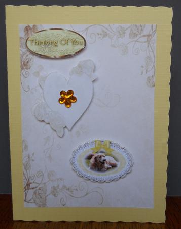 Cream Love Hearts and Roses Paper by Yvonne Middleton