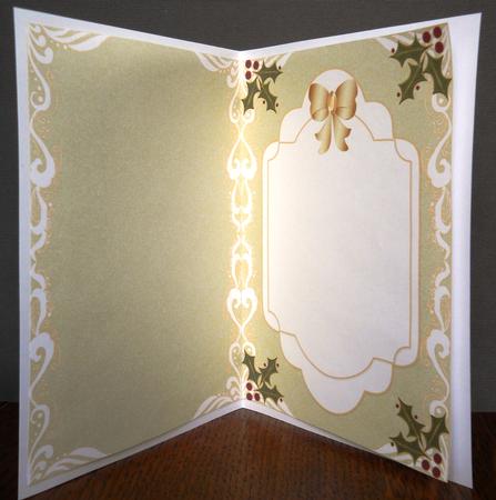 Christmas Blank Insert with Decorative Border 1 by Yvonne Middleton