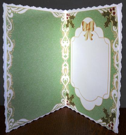 Christmas Blank Insert with Decorative Border 3 by Yvonne Middleton