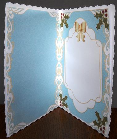 Christmas Blank Insert with Decorative Border 4 by Yvonne Middleton
