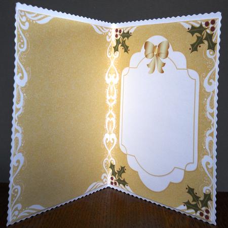 Christmas Blank Insert with Decorative Border 5 by Yvonne Middleton
