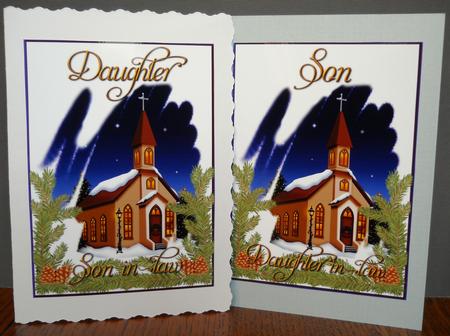 Xmas Son and Daughter by Yvonne Middleton