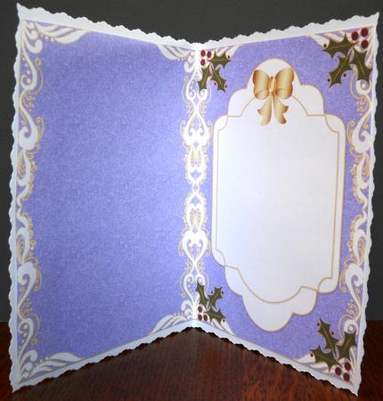 Christmas Blank Insert with Decorative Border 6 by Yvonne Middleton