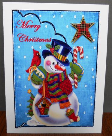 Envelop Cute Snowman by Yvonne Middleton
