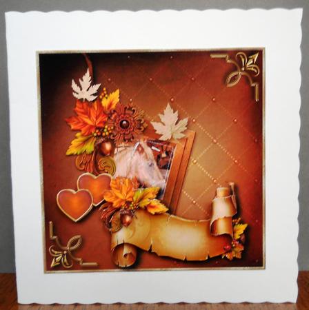 Autumn Affair Card Topper by Yvonne Middleton
