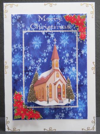 Festive Christmas Church by Yvonne Middleton
