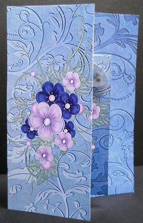 Lavender Gate Fold Notelet by Yvonne Middleton