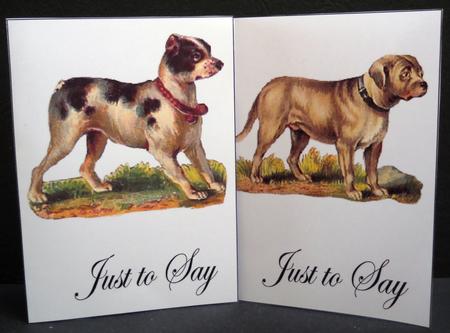 Vintage Dogs Notelets 3 by Yvonne Middleton