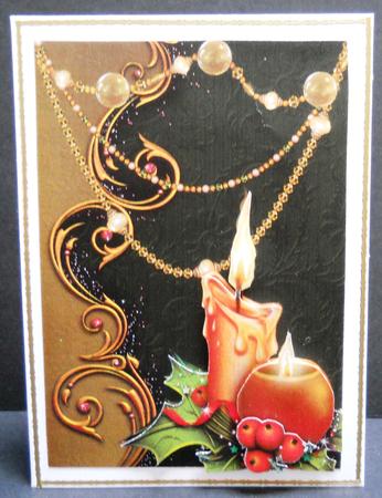 Christmas Candles & Sparkle by Yvonne Middleton