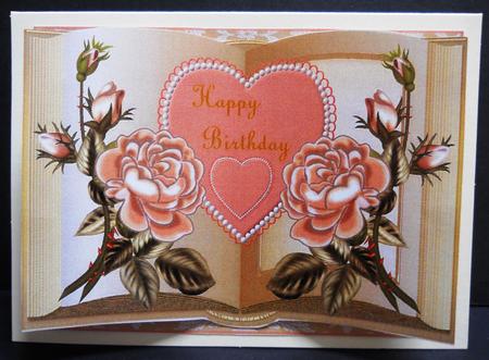 Silk Roses Birthday Book by Yvonne Middleton