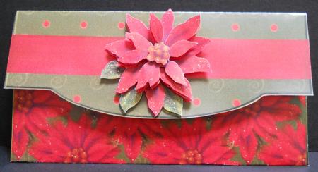 Poinsettia Money Gift Envy by Yvonne Middleton