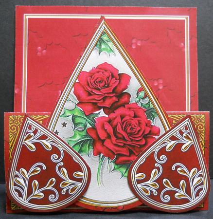 Christmas Roses Mum at Christmas Teardrop Trio Kit by Yvonne Middleton