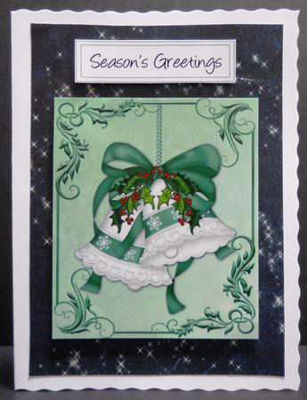 Glistening Stars on Navy by Yvonne Middleton