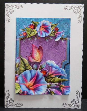 Luscious Morning Glory + Decoupage by Yvonne Middleton