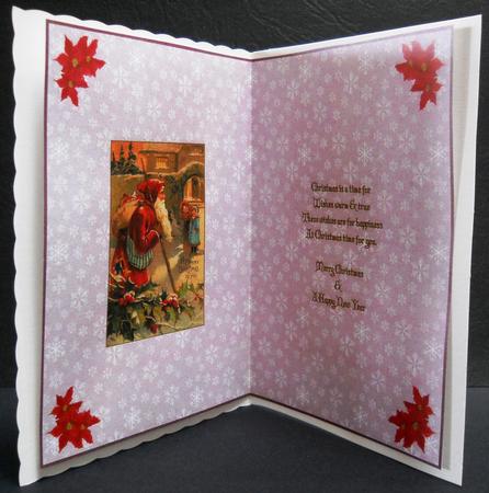 Vintage Santa Claus Insert by Yvonne Middleton