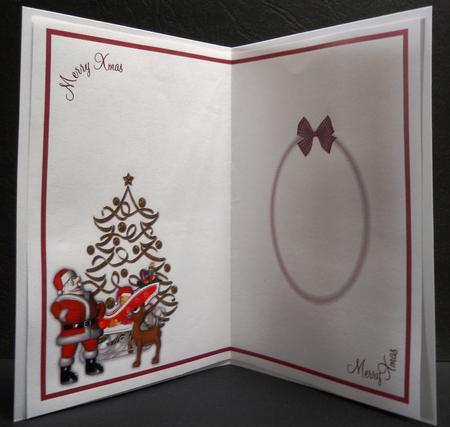 Christmas Santa Insert by Yvonne Middleton