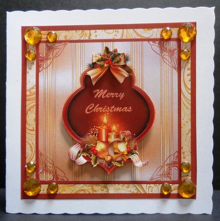 Christmas Decorations in Doubble Frames by Yvonne Middleton