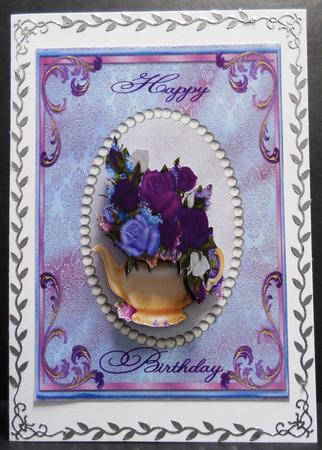 A Teapot of Beautiful Roses for You by Yvonne Middleton