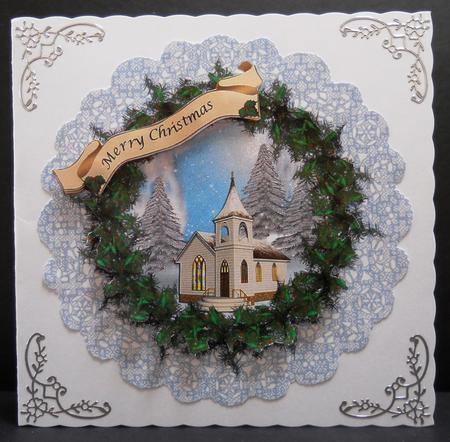 Xmas Wreath by Yvonne Middleton