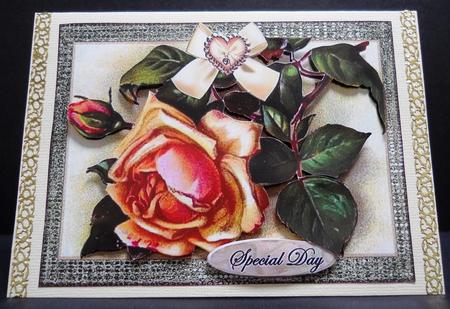 Vintage Roses Toppers by Yvonne Middleton