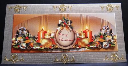 Large Dl Card Christmas by Yvonne Middleton