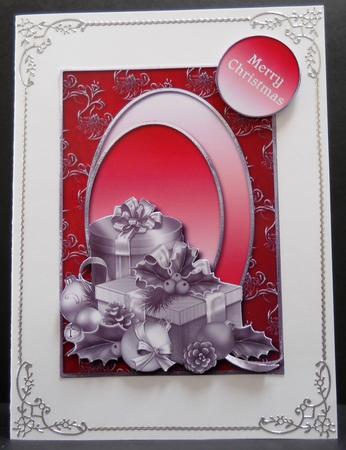 Christmas Gifts Silver & Red by Yvonne Middleton