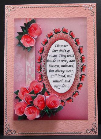 Pink Rose Sympathy by Yvonne Middleton