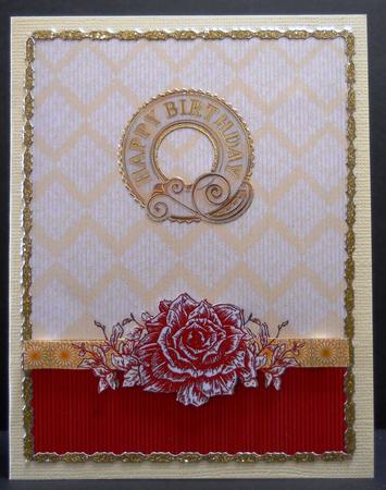 Rose Backing Sheet by Yvonne Middleton