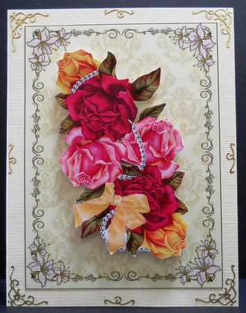 Floral Backing Sheets - Yellow Tones by Yvonne Middleton