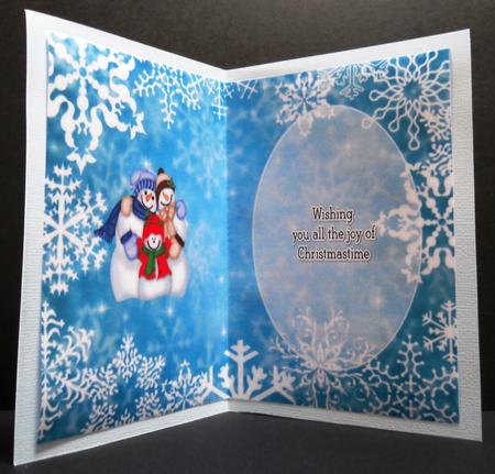 Christmas Greetings from the Frosties Insert 2 by Yvonne Middleton