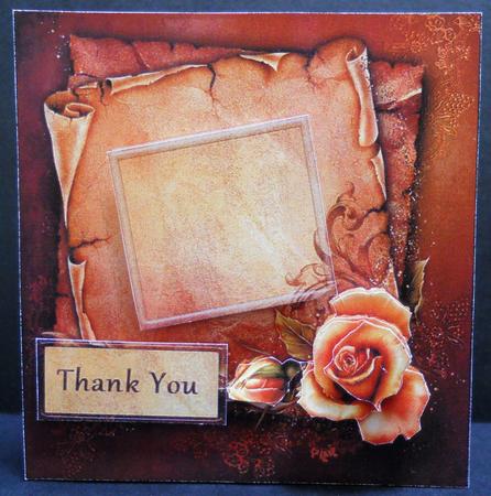 Autumn Rose - All in One Card by Yvonne Middleton