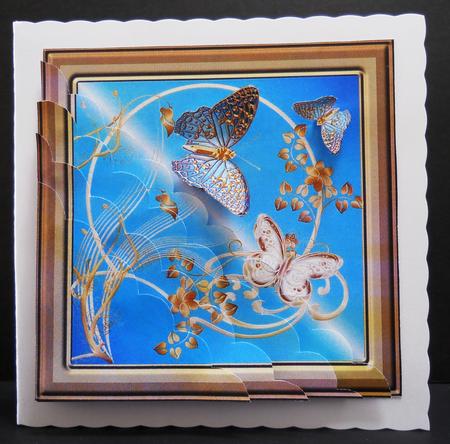 Shell Corners - Filigree Butterflies by Yvonne Middleton