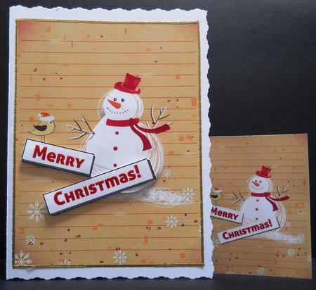Snowman Christmas by Yvonne Middleton