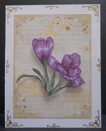Floral Vintage Backing Sheets 2 by Yvonne Middleton