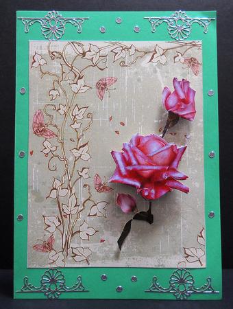 Vintage Butterflies and Vines Backing Sheets by Yvonne Middleton