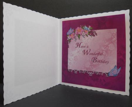 Insert to Match Birthday Wishes Just for You Mother Etc by Yvonne Middleton