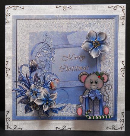 Winter Flowers and Lace Christmas by Yvonne Middleton