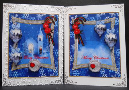Christmas Snowscene Toppers by Yvonne Middleton