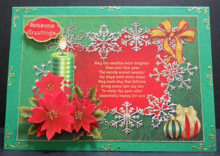 Poinsettia Candle by Yvonne Middleton