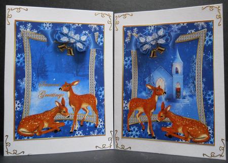 Christmas Snowscene Toppers by Yvonne Middleton