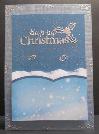 Two Christmas Winter Ice Flow Backgrounds by Yvonne Middleton
