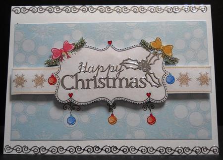 Christmas Frames with Baubles by Yvonne Middleton