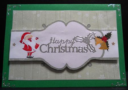 Christmas Frames with Santa and Bells by Yvonne Middleton