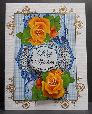 Yellow Rose Quick Card by Yvonne Middleton