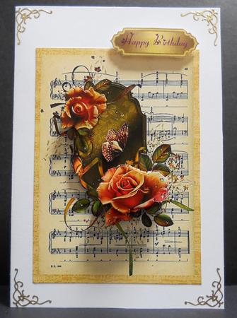Gold Autumn Roses by Yvonne Middleton