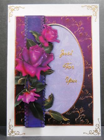Beautiful Twilight Roses + Decoupage by Yvonne Middleton