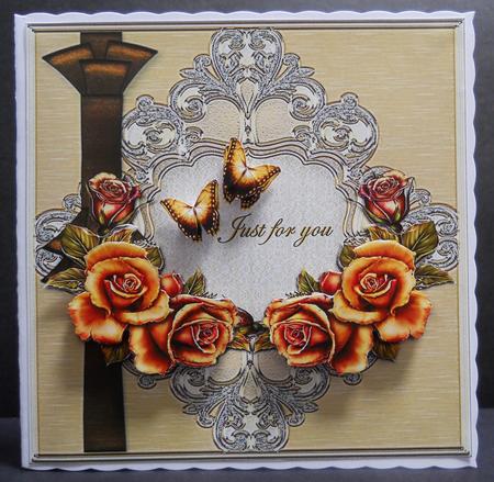 Classic Roses and Butterflies by Yvonne Middleton
